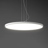 Minimalist Black Round Circle LED Living Room Pendant Light Image - 6