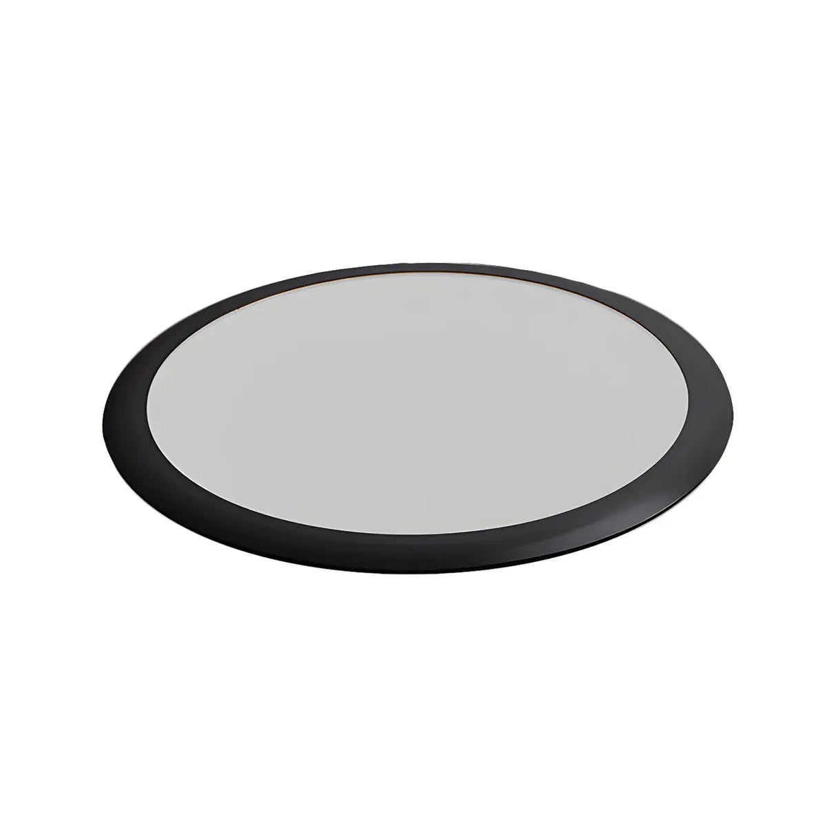 Minimalist Black Round LED Flush Mount Ceiling Light Image - 3