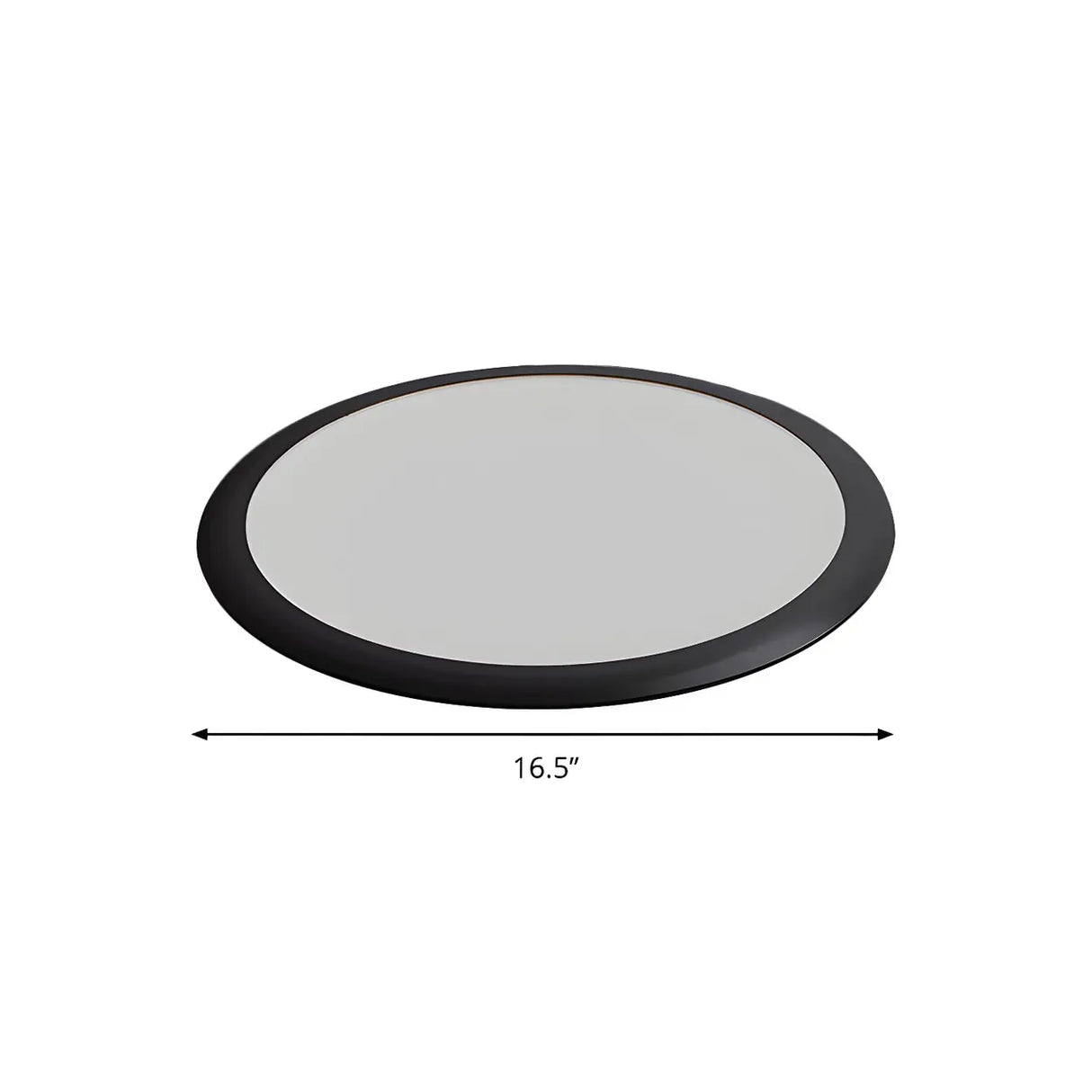 Minimalist Black Round LED Flush Mount Ceiling Light 