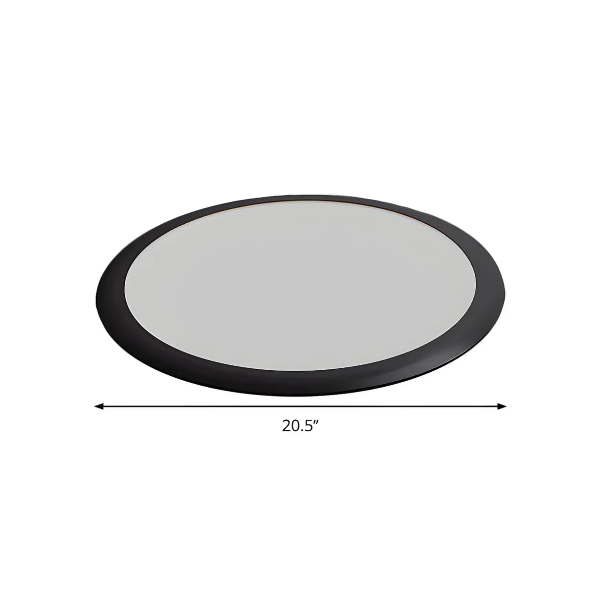 Minimalist Black Round LED Flush Mount Ceiling Light Image - 5