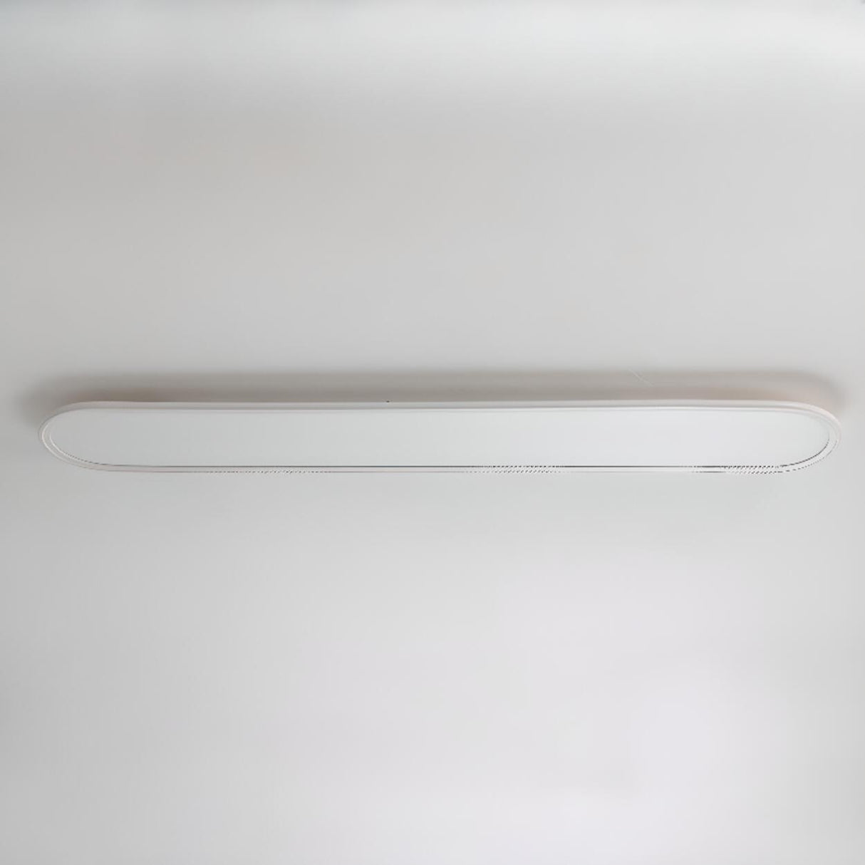 Minimalist Black Strip LED Flush Mount Light Hallway Image - 18