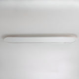 Minimalist Black Strip LED Flush Mount Light Hallway Image - 18