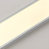 Minimalist Black Strip LED Flush Mount Light Hallway Image - 20