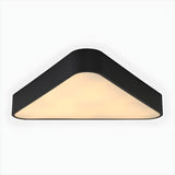 Minimalist Black Triangle LED Flush Mount Ceiling Light Image - 1