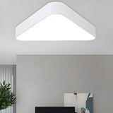 Minimalist Black Triangle LED Flush Mount Ceiling Light Image - 10