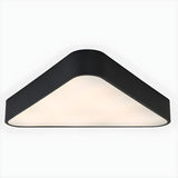 Minimalist Black Triangle LED Flush Mount Ceiling Light Image - 3