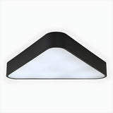 Minimalist Black Triangle LED Flush Mount Ceiling Light Image - 5