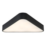 Minimalist Black Triangle LED Flush Mount Ceiling Light Image - 6