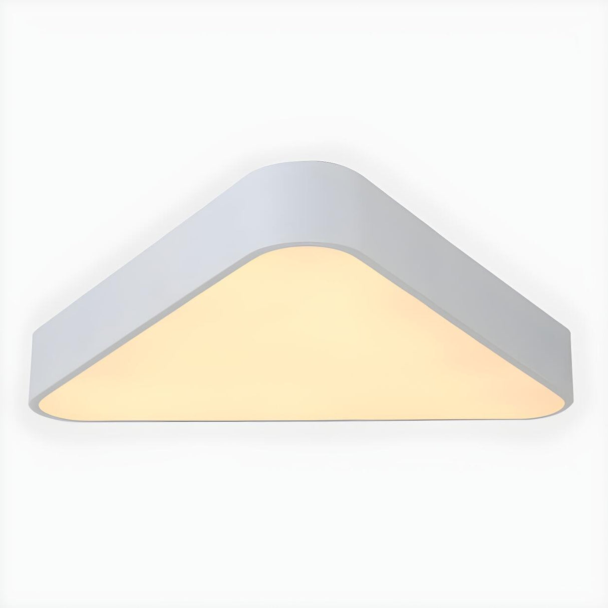 Minimalist Black Triangle LED Flush Mount Ceiling Light Image - 7