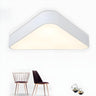 Minimalist Black Triangle LED Flush Mount Ceiling Light Image - 8