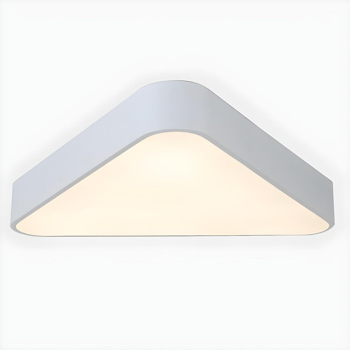 Minimalist Black Triangle LED Flush Mount Ceiling Light Image - 9