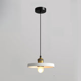 Minimalist Brass Warehouse Resin Orange Cone Pendant Lights Image - 14