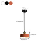 Minimalist Brass Warehouse Resin Orange Cone Pendant Lights Image - 24