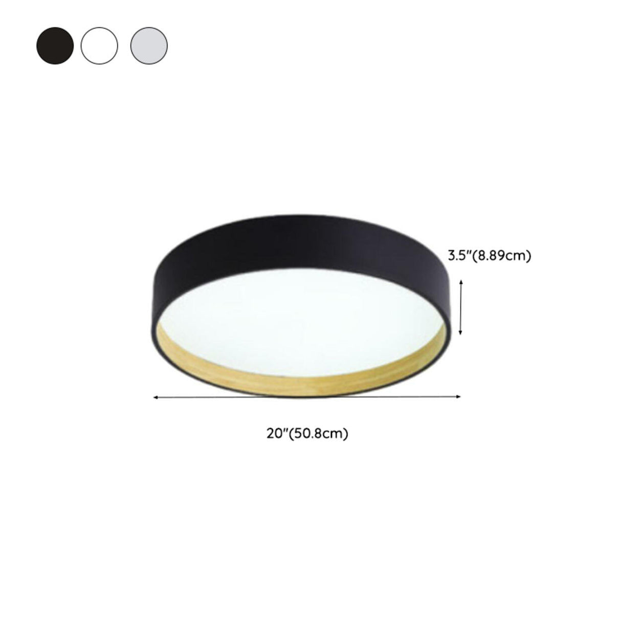 Minimalist Circular LED Flush Mount Ceiling Fixture Image - 19