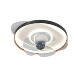 Minimalist Circular LED Modern Ceiling Fan with Light Image - 10