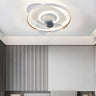 Minimalist Circular LED Modern Ceiling Fan with Light Image - 5