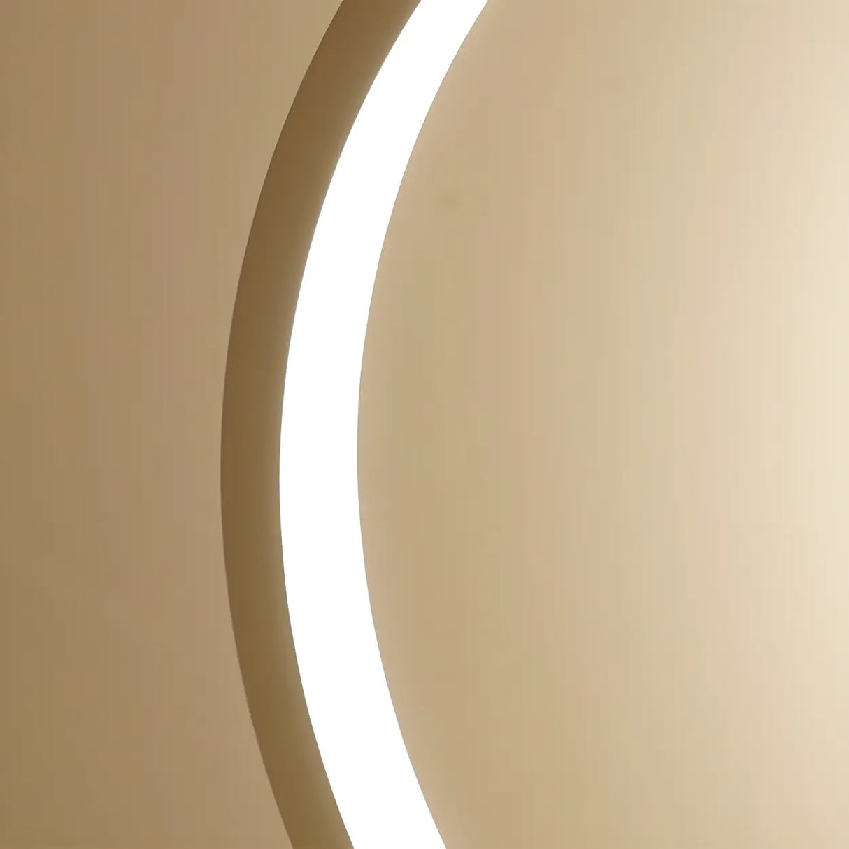 Minimalist Circular Metal Black Ambient Table Lamp Image - 9