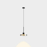 Minimalist Clear Glass Circular Pendant Light Image - 2