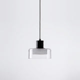 Minimalist Clear Glass Round Dining Room Pendant Light Image - 13