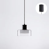 Minimalist Clear Glass Round Dining Room Pendant Light Image - 5