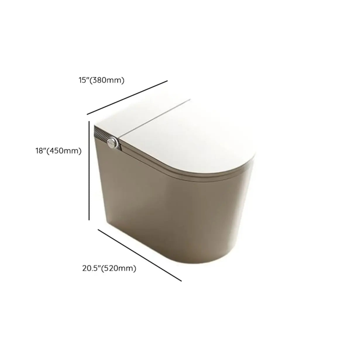 Minimalist Concealed Tank Super Vortex Siphon Flush Toilet 