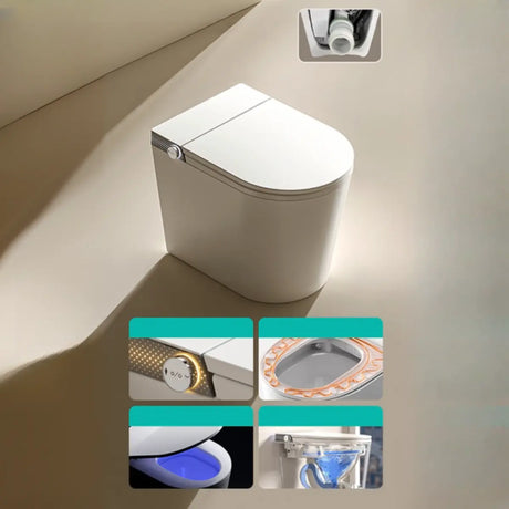 Minimalist Concealed Tank Super Vortex Siphon Flush Toilet Image - 2