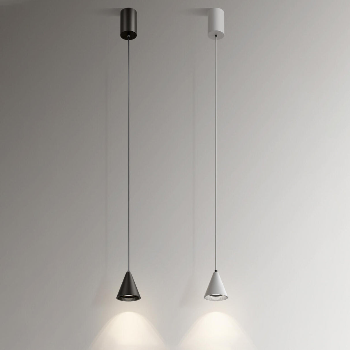 Minimalist Cone Metal Adjustable Pendant Light Image - 1