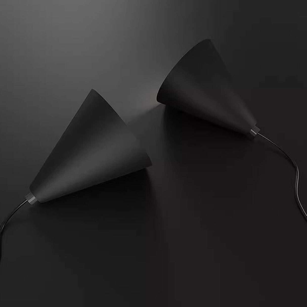 Minimalist Conical Metal Pendant Light Adjustable Cord Image - 10