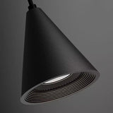 Minimalist Conical Metal Pendant Light Adjustable Cord Image - 12