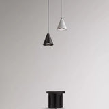 Minimalist Conical Metal Pendant Light Adjustable Cord Image - 4