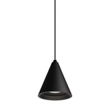 Minimalist Conical Metal Pendant Light Adjustable Cord Image - 6