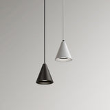 Minimalist Conical Metal Pendant Light Adjustable Cord Image - 7