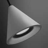 Minimalist Conical Metal Pendant Light Adjustable Cord Image - 9