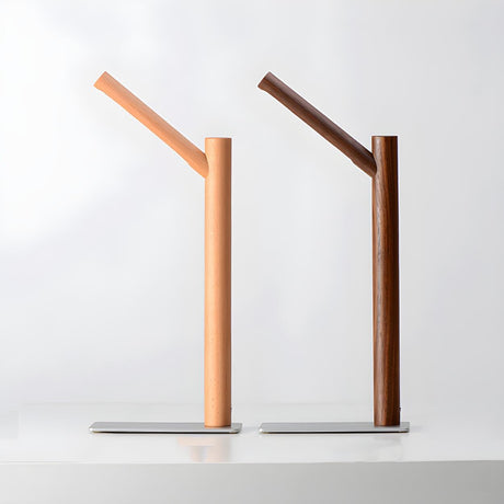 Minimalist Creative Branch Wooden Bedside Table Lamp Image - 1