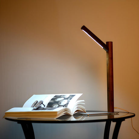 Minimalist Creative Branch Wooden Bedside Table Lamp Image - 2