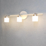 Minimalist Cylinder 3-Light Black Metal Vanity Light Image - 5