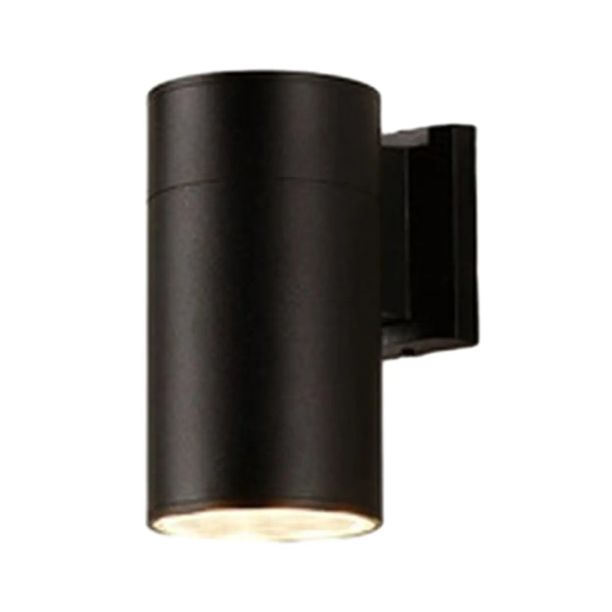 Minimalist Cylinder Black Exterior Up Down Wall Light Image - 7