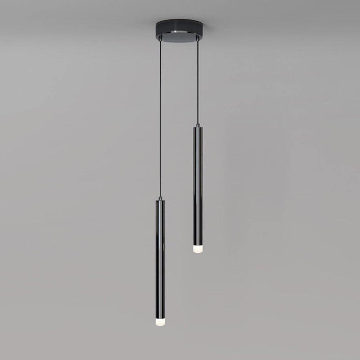 Minimalist Cylinder Metal Living Room Pendant Light Image - 14