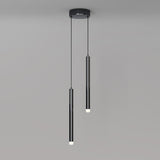 Minimalist Cylinder Metal Living Room Pendant Light Image - 14