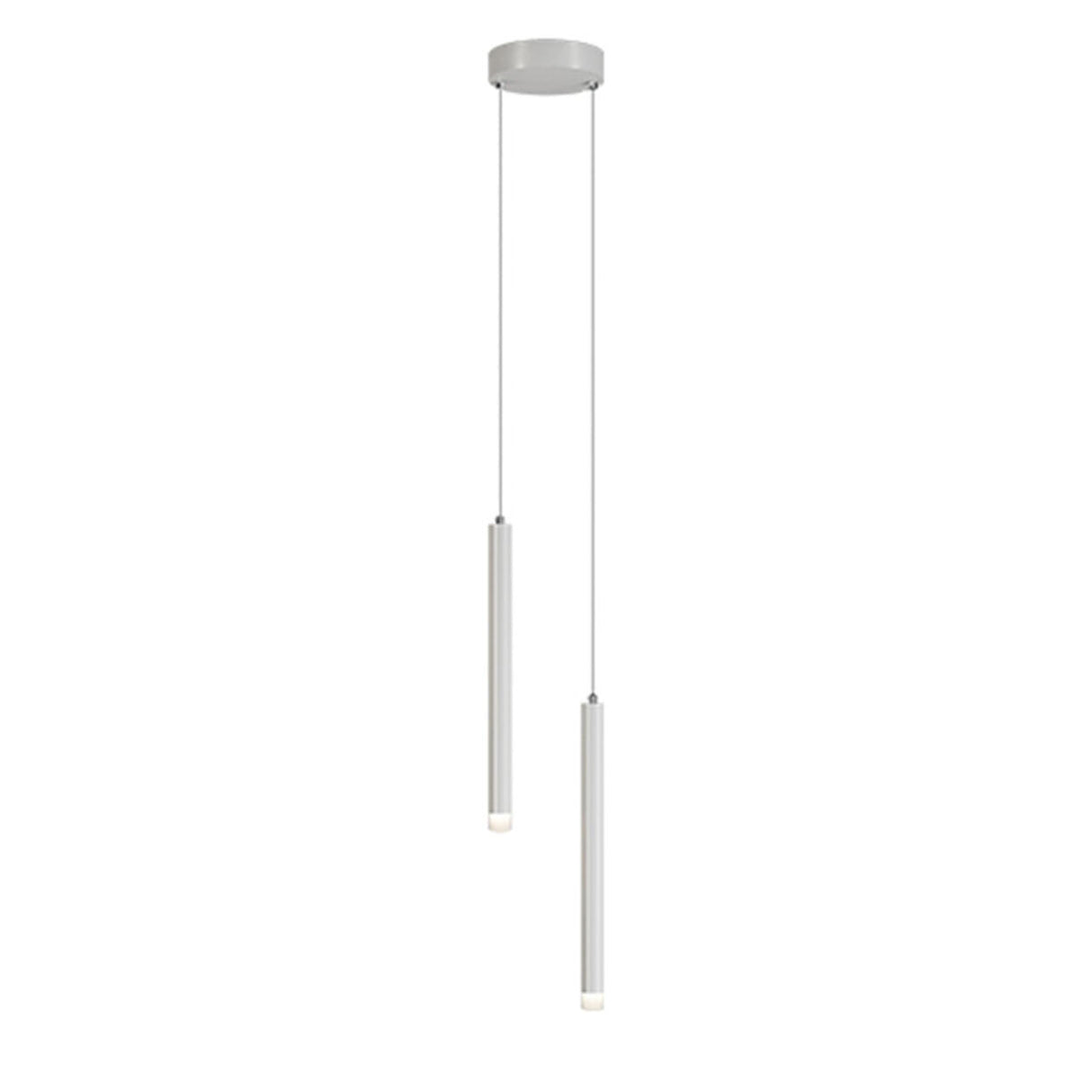 Minimalist Cylinder Metal Living Room Pendant Light Image - 7