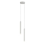 Minimalist Cylinder Metal Living Room Pendant Light Image - 7