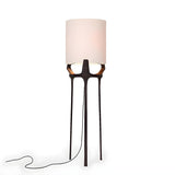 Minimalist Cylindrical Shade Modern Metal Floor Lamp Image - 9