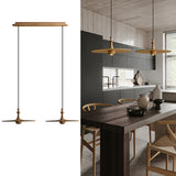 Minimalist Dining Room Black Disc UFO Pendant Light Image - 14