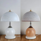 Minimalist Dome Glass Shade Globe Base Table Lamp Image - 9