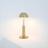 Minimalist Dome Lampshade Gold Metal Modern Table Lamp Image - 2