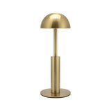 Minimalist Dome Lampshade Gold Metal Modern Table Lamp Image - 5