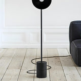 Minimalist Dome Modern LED Black Metal Floor Lamp Image - 8