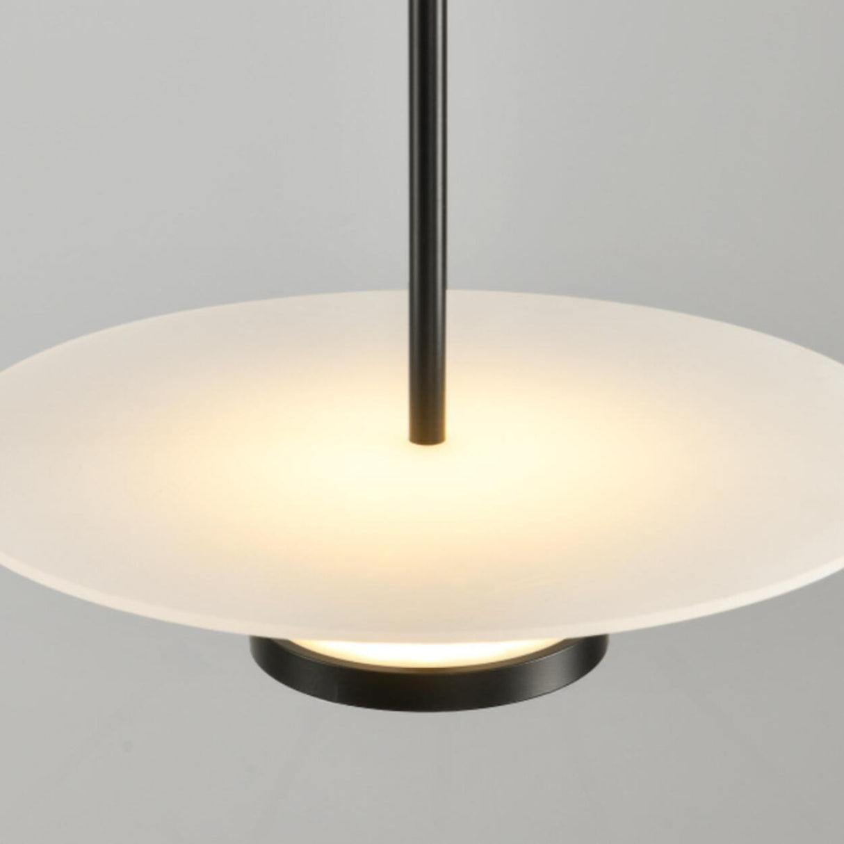 Minimalist Double Disc Acrylic LED Pendant Light Image - 12