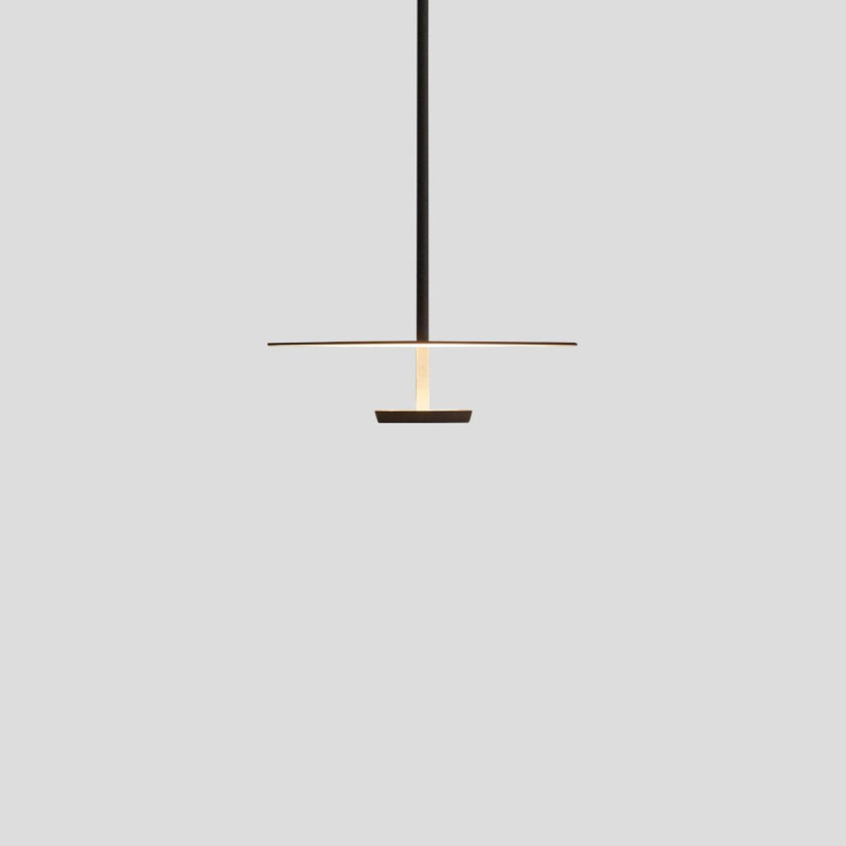 Minimalist Double Disc Acrylic LED Pendant Light Image - 6