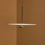 Minimalist Double Disc Acrylic LED Pendant Light Image - 9